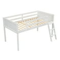 thumbnail image 5 of Harper & Bright Designs Twin Size Low Loft Bed for Boys Girls, Wood Junior Loft Bed Frame with Ladder for Girls Boys, Gray, 5 of 11
