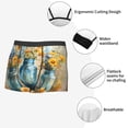 thumbnail image 3 of Pofeuu Rustic Blue Vase Blossoms Print Men’s Boxer Briefs, Moisture-Wicking Underwear, Regular,Trunk-Small, 3 of 5