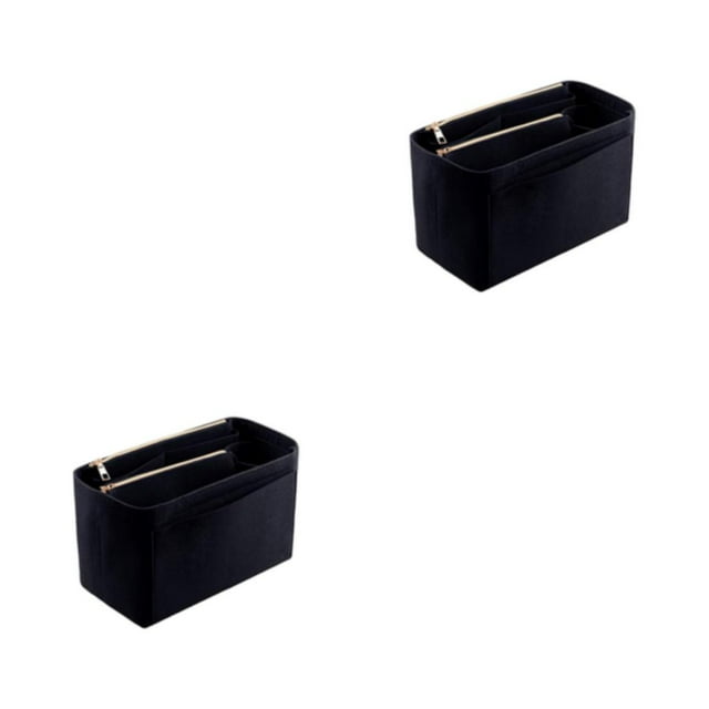 Becaristey Durable And Storage Toiletry Bag Travel With Fine Workmanship And Multiple Colors black XL 34*17*18cm 2Set