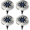 thumbnail image 1 of Solar Pathway Lights,Solar Ground Lights - 8 Led Solar Garden Lights Outdoor, Waterproof In-Ground Outdoor Landscape Lighting for Lawn Patio Pathway Yard Deck Walkway Flood Light,4 Pack, 1 of 8