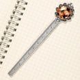 thumbnail image 3 of Maple leaf pumpkin Vintage Silver Lace-Edged Bookmark: a Gift for Readers and Book Lovers, 3 of 5