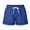 Blue, variant on IROINNID Cotton Shorts for Women Elastic Waist Solid Color Three Way Pants With Drawstring Shorts,Pink