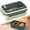 green, variant on Double Grid Fresh Keeping Lunch Box 1100ml Separated Lunch Box With Fork And Spoon Portable And Portable BoxforStudents And Workers, 1100ml Bento Lunch Box, Portable Meal Prep Box