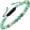 Agate Green 6mm, variant on Tarien Natural Healing Power Gemstone Crystal Beads Unisex Adjustable Macrame Bracelets