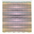 thumbnail image 3 of Ambesonne Geometric Shower Curtain, Earthy Zig Zag Motif, 69"Wx84"L, Taupe Teal, 3 of 3
