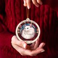 thumbnail image 4 of White Cat Stained Glass Suncatcher Ornament – Text Christmas 2025 Tree Decoration Gift for Family, Friends, Man & Woman, 4 of 6