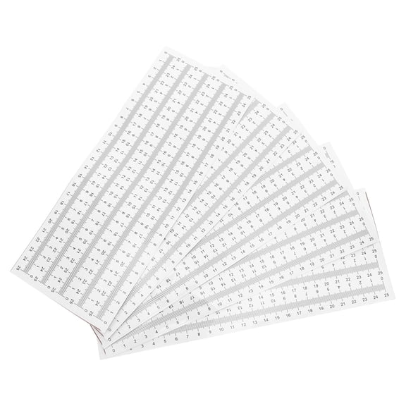 LOLIPPYY 50Pcs Peel and Stick Tape Measure with Clear Scale for Workbench and Crafting Surfaces