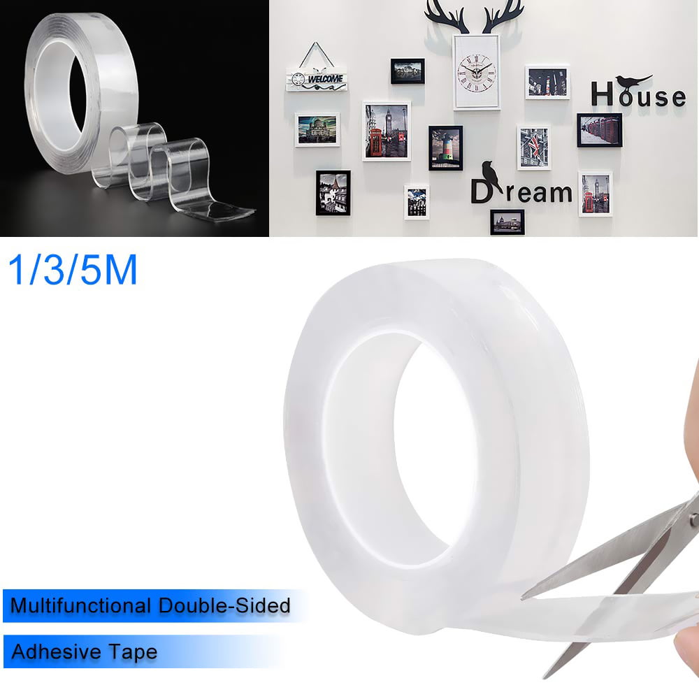 Festnight Multi-Function Nano-Free Magic Tape 10,000 Times Transparent Washing Glue Double-Sided Tape 