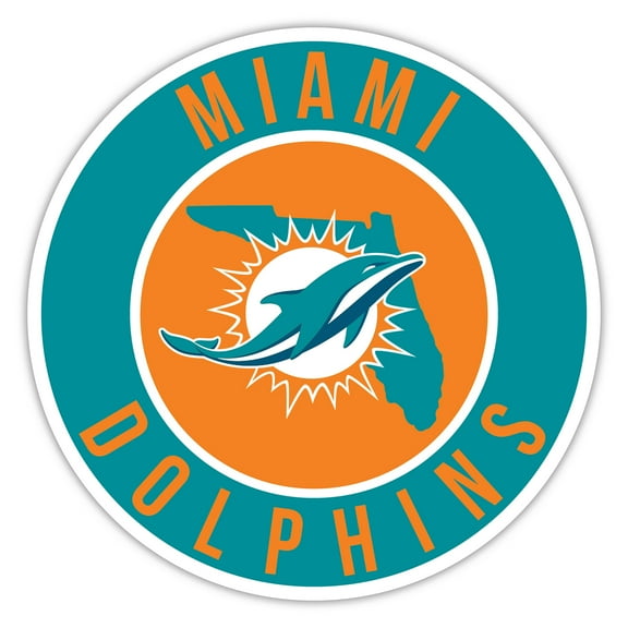 Miami Dolphins 12" State Circle Sign