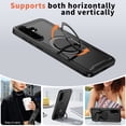 thumbnail image 5 of Allytechgroup Shockproof Kickstand Case for Samsung Galaxy S25 FE, Slim PC+TPU Hybrid Back Cover Support Wireless Charging Anti-Scratch & Drop Protection for Samsung Galaxy S25 FE, Black, 5 of 6