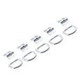 thumbnail image 4 of relayinert 5-Piece Trailer Boat D Ring Rope Chain Strap Tie Down Surface Mount Robust and Dependable Style A 1Set, 4 of 6
