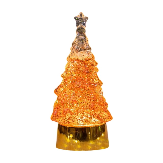 Glowing With LED Lights Water Filled Desktop Ornament Holiday Centerpiece For Home Festive Party(50ml)
