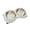 Macaron Blue, variant on EIODEAR Macaron Pet Double Bowl Set - 15° Tilted Stainless Steel Cat & Small Dog Feeder - Anti-Slip Base for Food and Water, 13.4" L