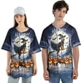 thumbnail image 4 of Happy Halloween Airedale Terrier Witch Pumpkins Bats All Over Print 3D Baseball Shirt Dale Waterside Dog Lover Softball Sport - 13012, 4 of 6