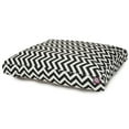 thumbnail image 2 of Majestic Pet | Chevron Shredded Memory Foam Rectangle Pet Bed For Dogs, Removable Cover, Black, Large, 2 of 6