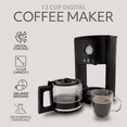 thumbnail image 3 of Willow Kitchen 12-Cup Drip Coffee Maker, Digital Programmable Coffee Maker with Auto Keep Warm Function, Black, 3 of 8