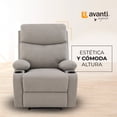 thumbnail image 2 of Sillón Reclinable Manual Nando Gris | Porta Vasos y Soporte Lumbar, 2 of 6