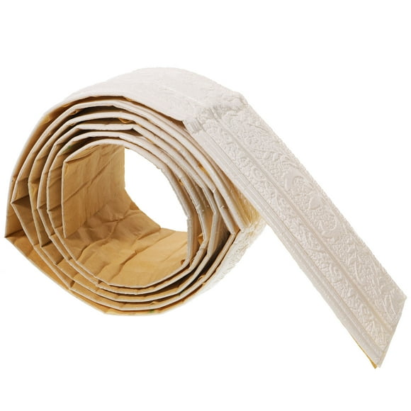 USHOBE 1 Roll Flexible Moulding Trim XPE Foams Skirting Baseboard Trim for DIY Enthusiasts