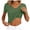 Army Green, variant on UOCUFY Womens Short Sleeve Shirts with Built in Bra V Neck Basic T-Shirts Workout Yoga Tops Athletic Shelf Bra Tops Padded (Red, S)