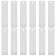 thumbnail image 5 of WORGEOUS 12PCS Engravable Metal Keychain Blanks Titanium Steel Rectangle Stamping Blanks Jewelry Making Engraving Blanks DIY Stamping Tags, 5 of 8