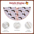 thumbnail image 3 of Sikiie Dachshund Dog Nativity Christmas Tree Skirt, Jesus Christian Winter Holiday Tree Mat Decoration(30-48IN)48", 3 of 6