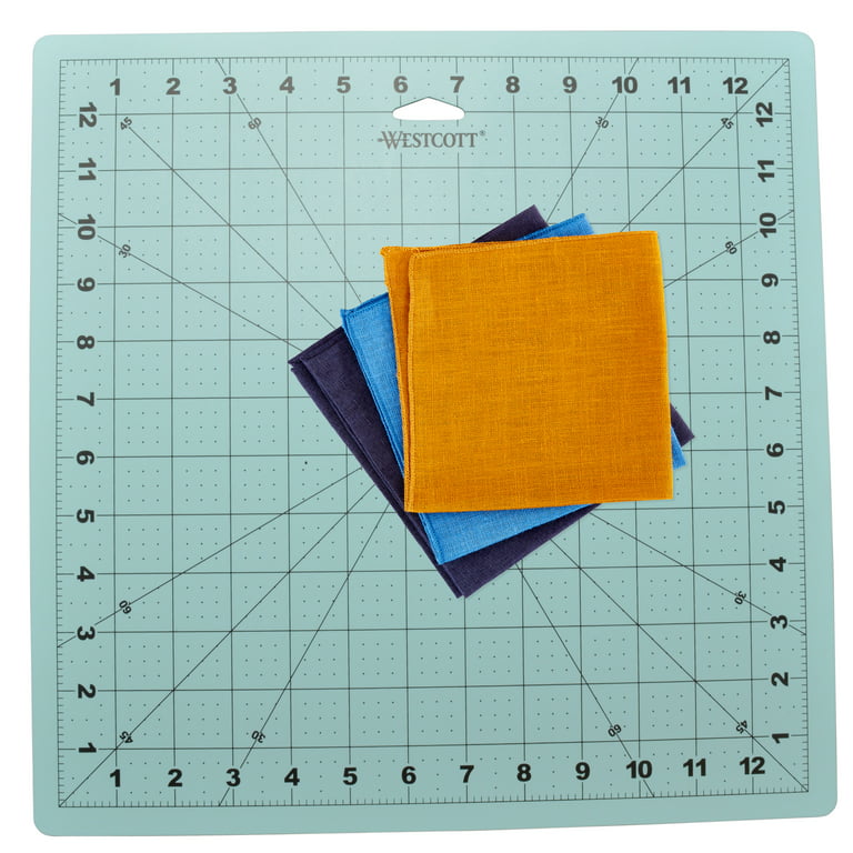 Westcott - Westcott Crafting Set, Cutting Mat, Rotary Cutter, 45MM, Ruler,  12, Blue, 3-Pack (14798-PARENT)