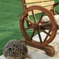 thumbnail image 5 of Patio Festival Outdoor Adirondack Solid Wood Bench in Natural Color, 5 of 7