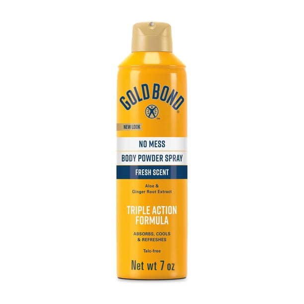 Polvo corporal en aerosol Gold Bond No Mess, sin talco, 200 ml