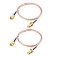 thumbnail image 1 of Cable coaxial de RF de baja pérdida RG-178 Macho SMA a Hembra RP-SMA 50cm 2uds Unique Bargains cables de audio coaxiales digitales, 1 of 4