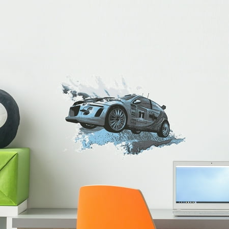 - Car Racing Wall Decal by Wallmonkeys Peel and Stick Graphic (18 in W x 12 in H) WM200400