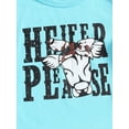 thumbnail image 6 of Toddler Baby Girl Bell Bottom Pants Summer Outfits Short Sleeve Highland Cow Print Tshirt Floral Flared Pants Set Western Clothes (Cow Print, 2-3 Years), 6 of 9