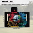 thumbnail image 6 of Uorisanigo Universal Golf Cart Seat Covers Thick Non-Slip Golf Cart Seat Towel Blanket Inked Golf Ball Print Golf Cart Accessories for EZGO, Yamaha, Club Car and Other 2-Seat Golf Carts, 6 of 6
