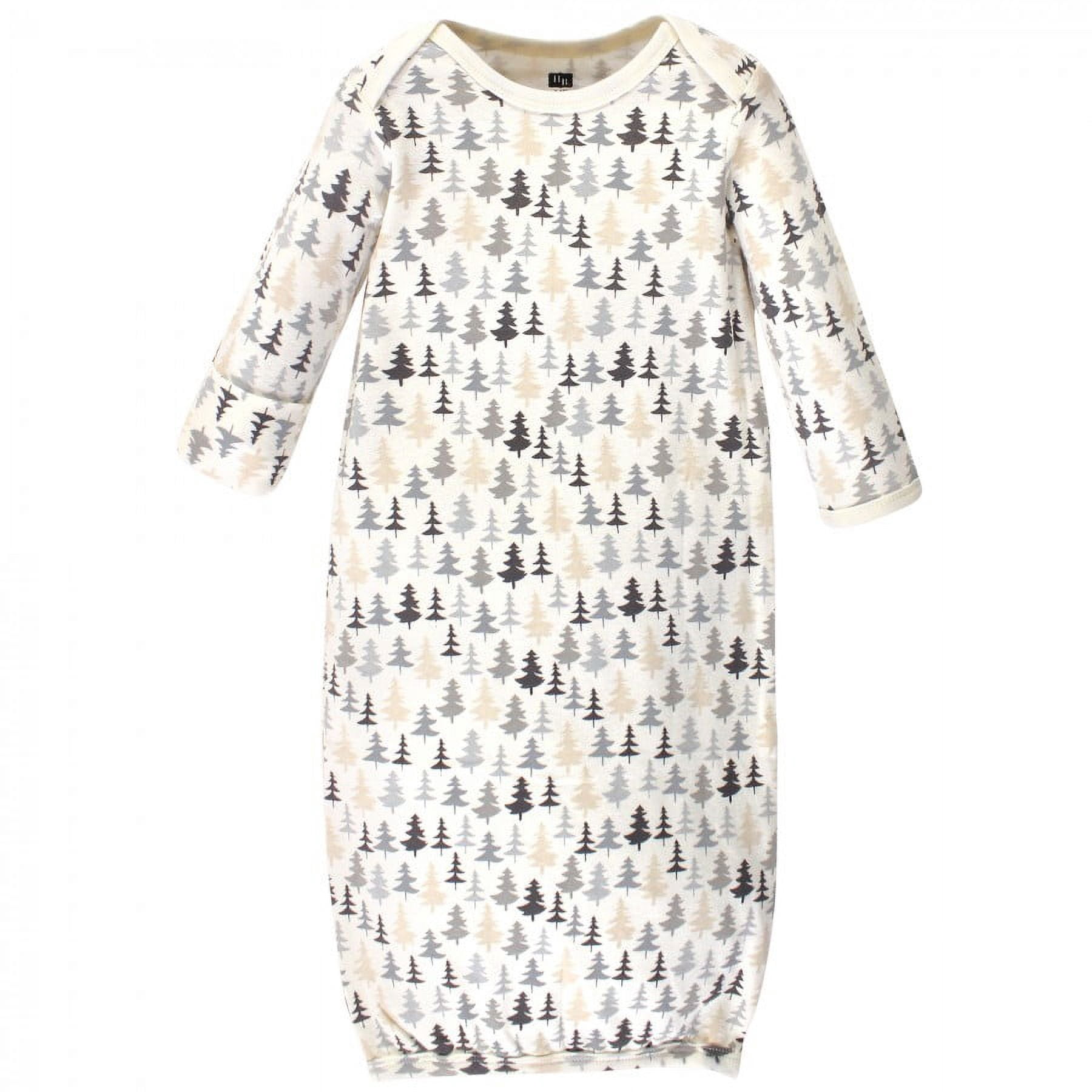 Hudson Baby Infant Unisex Cotton Gowns, Unisex Owl, 0-6 Months