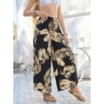 thumbnail image 5 of Bsubseach Fashion Women Wide Leg Slit Swim Cover Up Palazzo Beach Pants, 5 of 6