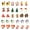 Assorted Color, variant on Gymnture christmas 30Pcs Christmas Resin Flat Back Embellishments - DIY Jewelry