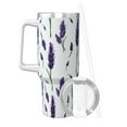 thumbnail image 2 of KLL Lavender Flowers Print 40oz Stainless Steel Insulated Car Cup Coffee Mug with Spillproof Lid - Keep Your Drink Hot or Cold on the Go, 2 of 8