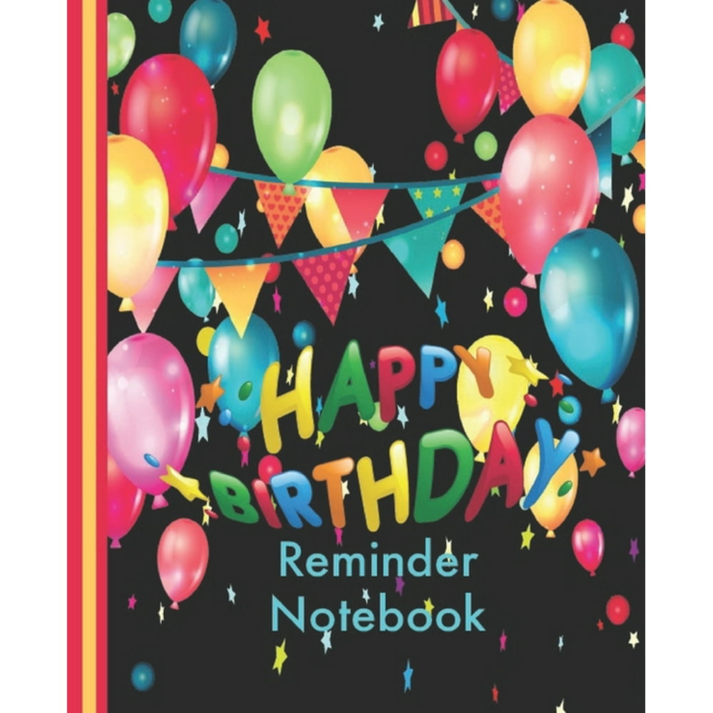 Happy Birthday Reminder Book Birthday Date Book Reminder Organizer