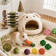 thumbnail image 5 of Animal Chews Toy Natural Wood Block Cage Hanging Molars Treats Snack for Hamsters Rabbits Bunny Bird Parrots Chinchilla Guinea Pig, 5 of 6