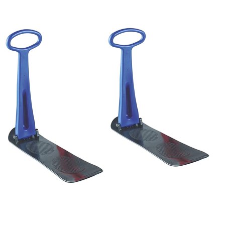 Use Snow Skis (Fold-up Snow Scooter, Winter Toys for Use on Snow and Grass/sled Grass Skiing Foldable Carpet /3 in 1 Snowball Maker for)