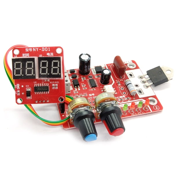 Placa Control La Máquina Soldadura Por Puntos Ajuste La Placa Del