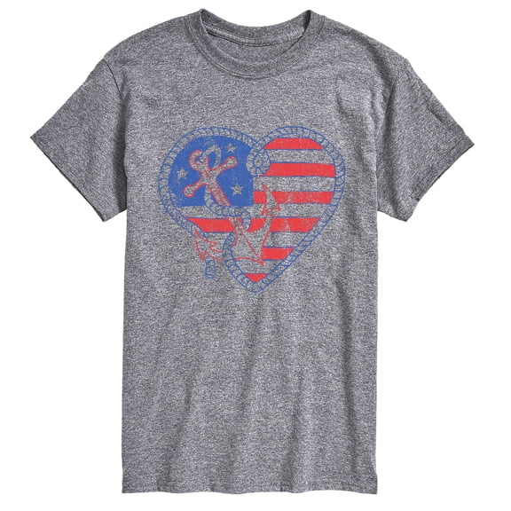 Instant Message - Anchor Heart Short Sleeve Graphic T-Shirt