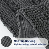 Subrtex Bathroom Rugs - Soft Chenille Striped Bath Mat - Walmart.com