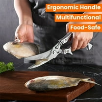 Heavy Duty Kitchen Shears – Stainless Steel Chicken & Poultry Scissors, Meat Cutting Cooking Shears, Dishwasher Safe, Ergonomic Grip