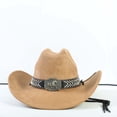 thumbnail image 3 of Chapeau de Cowboy Western Classique pour Extérieur Maison Loisirs Accessoire de Robe à la Mode, 3 of 5