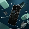 thumbnail image 4 of DistinctInk Hybrid (Acrylic / TPU) Clear Slim Fit Case for Apple iPhone 12 Pro (6.1" Screen) - Vibrant Spring Blossoms on Dark Canvas, 4 of 8
