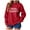 Red, variant on TTUHYWXI Women's Merry Christmas Oversized Pullover Sweatshirt With Lights - Holiday Xmas Sweater Top (Red, XL)