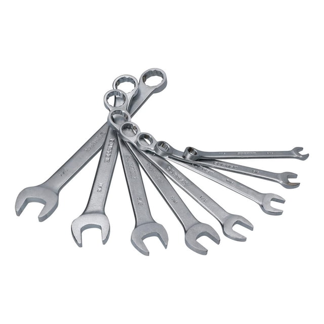Juego 8 Llaves Combinadas Pulgadas Satinadas Rack Surtek F14S