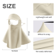 thumbnail image 5 of Máscara de protección solar de verano con borde desmontable para mujer, máscara de seda de hielo transpirable para ciclismo, tipo largo con cortina facial, 5 of 5