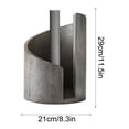 thumbnail image 2 of Wooden Paper Towel Holder Countertop Stand with Iron Base | One-Handed Tear for Kitchen or Bathroom | Freestanding Paper Towel Dispenser for Standard and Jumbo Rolls | Natural Wood Grain Home Decor, 2 of 6