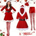 thumbnail image 2 of Shadoumai Elf Set Christmas Jacket Belt Pants Holiday Party Outfits for Adults Couples, 2 of 6